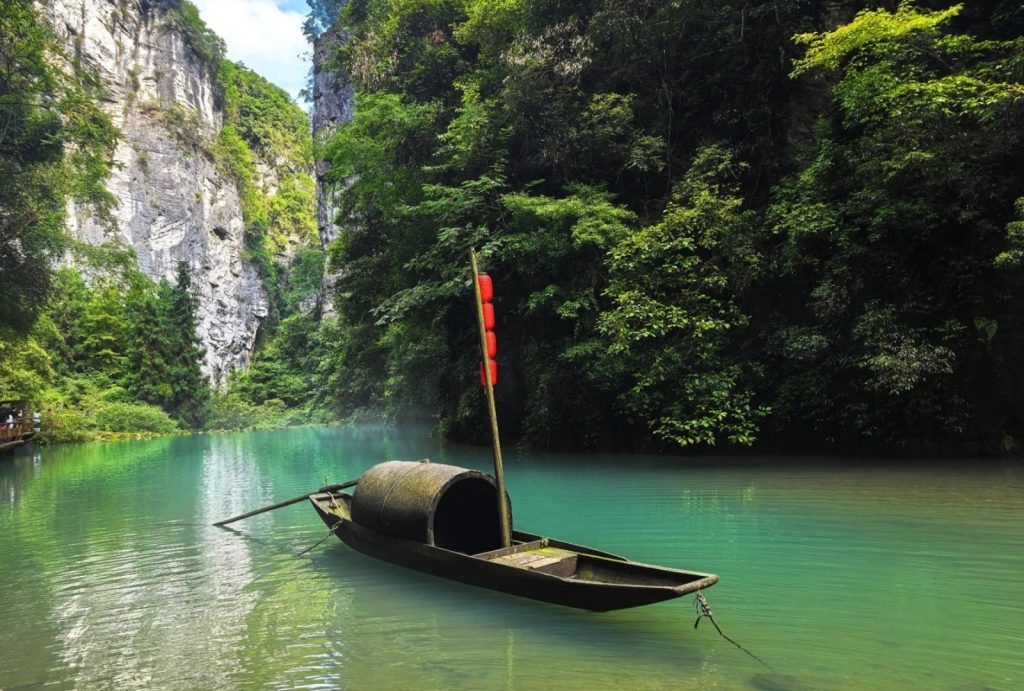 Furong River Scenic Area in Wulong, Chongqing