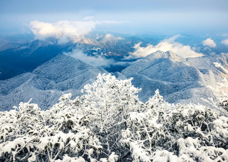 Jinfo Mountain in Winter