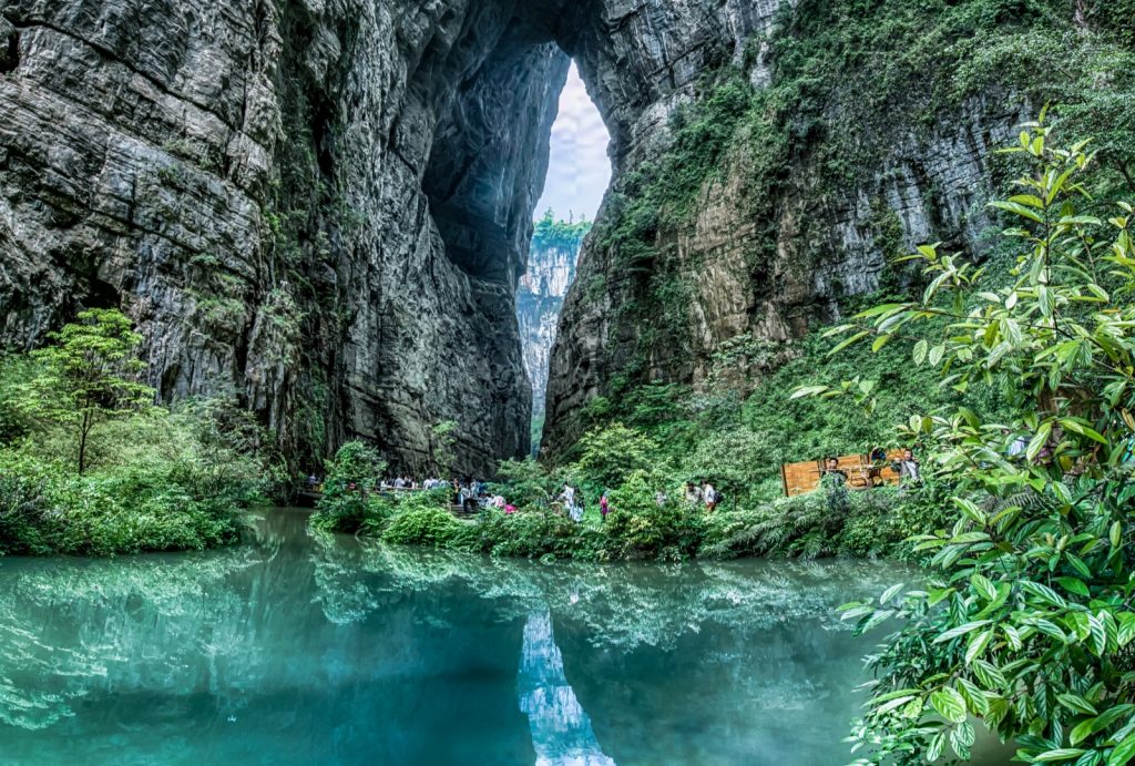 Qinglong Bridge area of ​​Wulong Natural Three Bridges