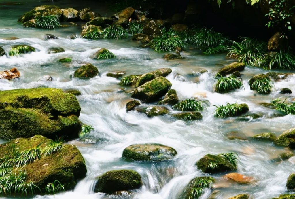 Streams in Longshuixia Gorge Scenic Area