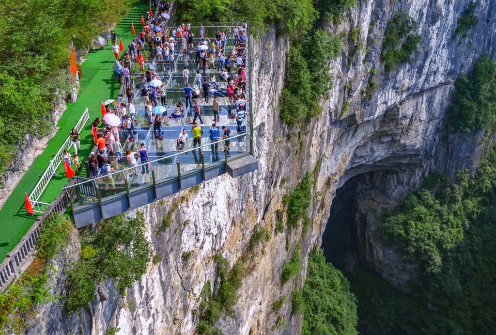 Wulong Karst Glass Viewing Platforms