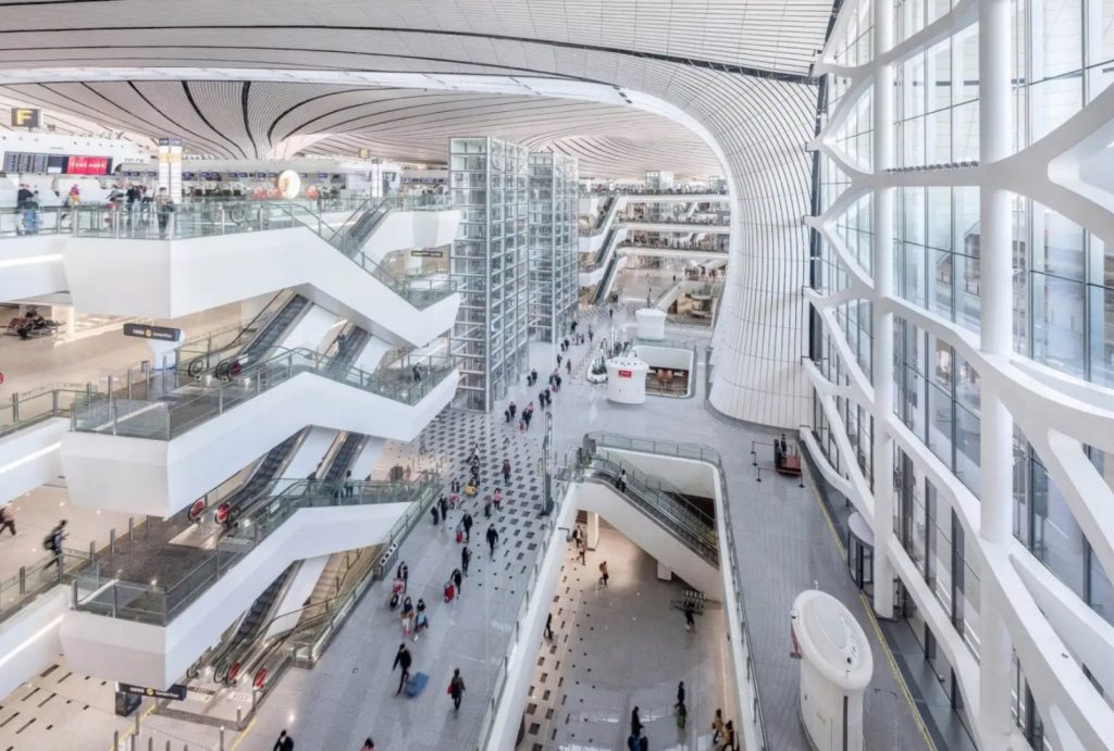 Inside Beijing Daxing Airport