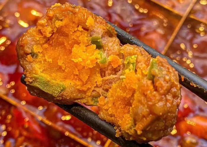 Salted Egg Yolk & Gongcai Meatballs