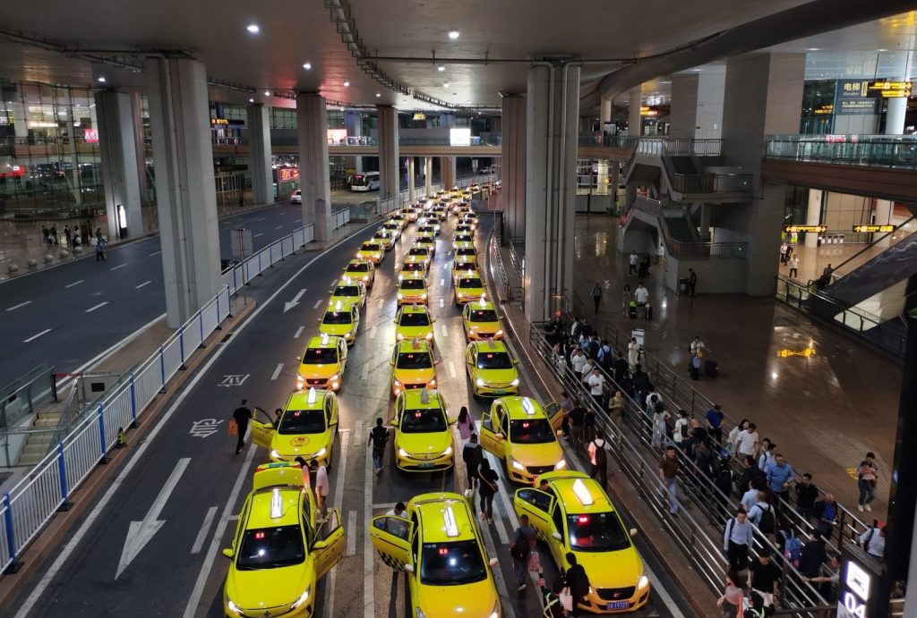 Taxi at Chongqing Jiangbei Airport