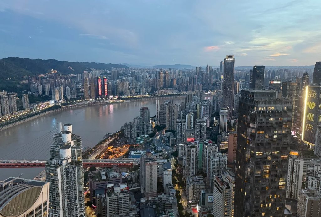 View from the Rooms at InterContinental Chongqing Raffles City