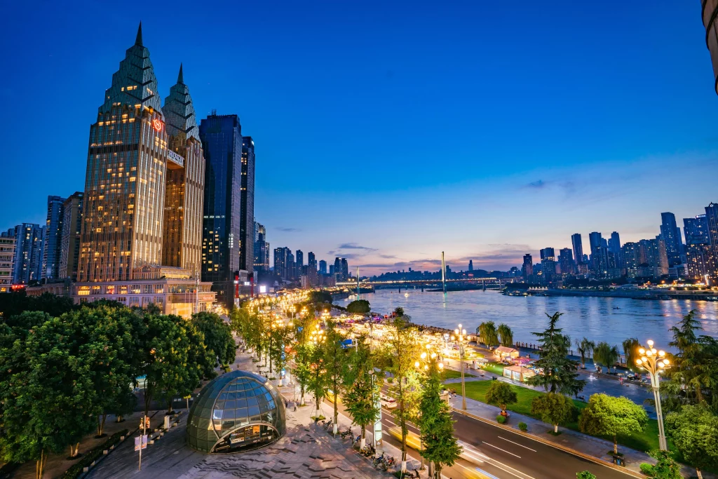 The scenery along Nanbin Road