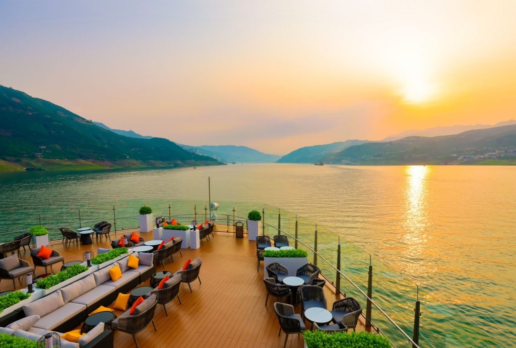 The deck of the Century Cruises
