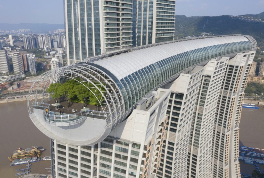 Crystal Sky Bridge at Chongqing Raffles City