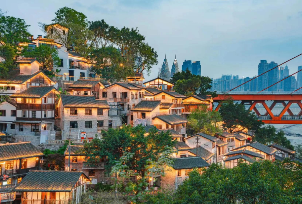 Xiahaoli at sunset