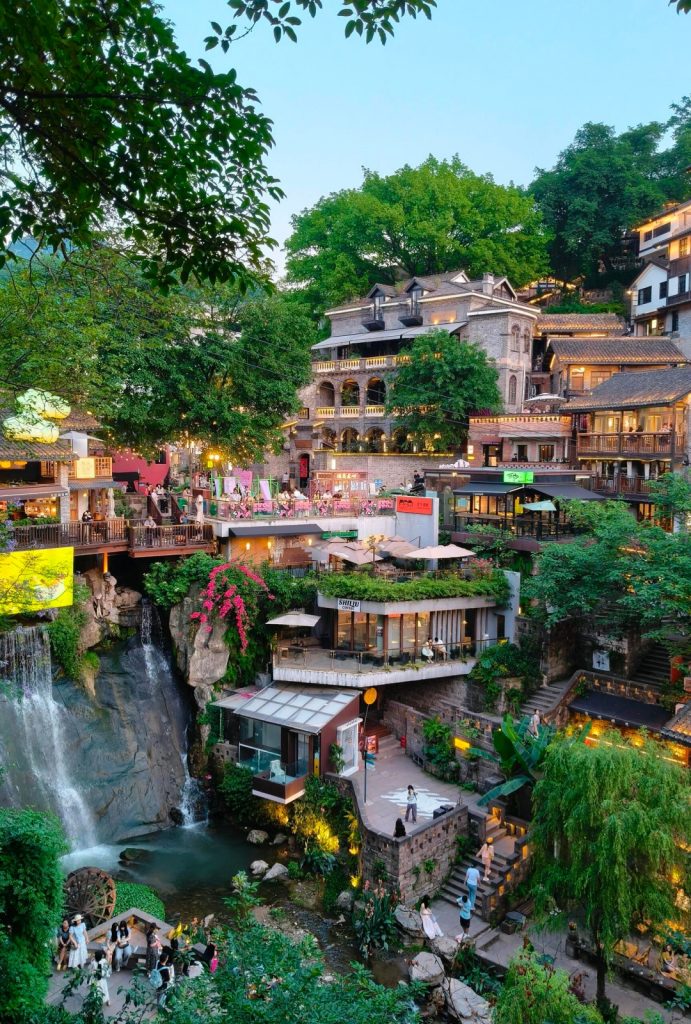 Xiahaoli in Chongqing during the day