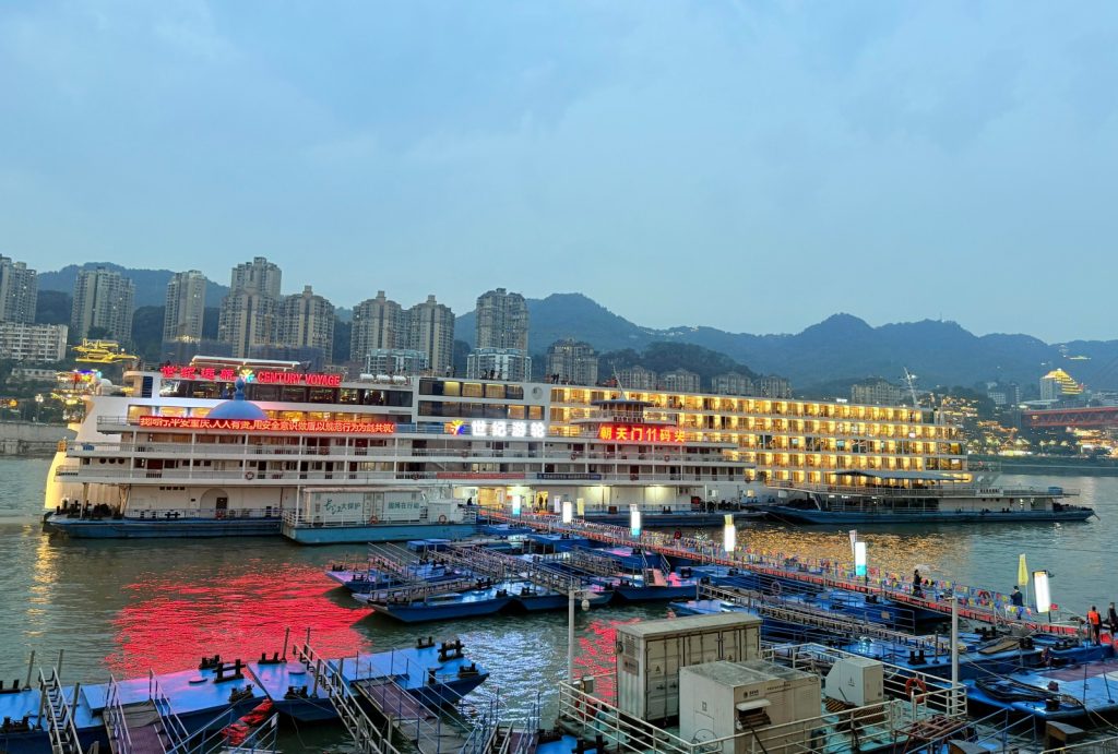 Century Voyage docked at the pier