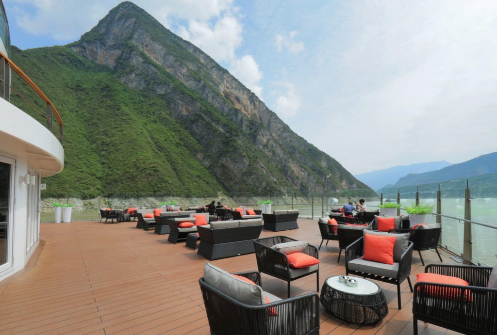 The deck of the Century Cruises