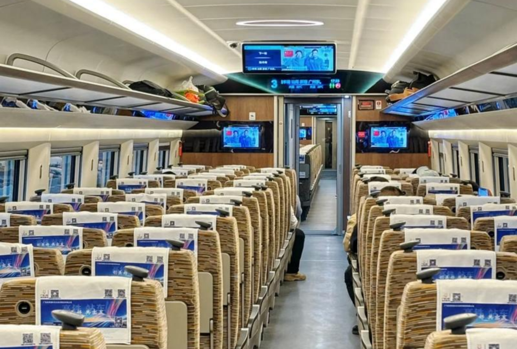 Second-class Seat on High-Speed Train