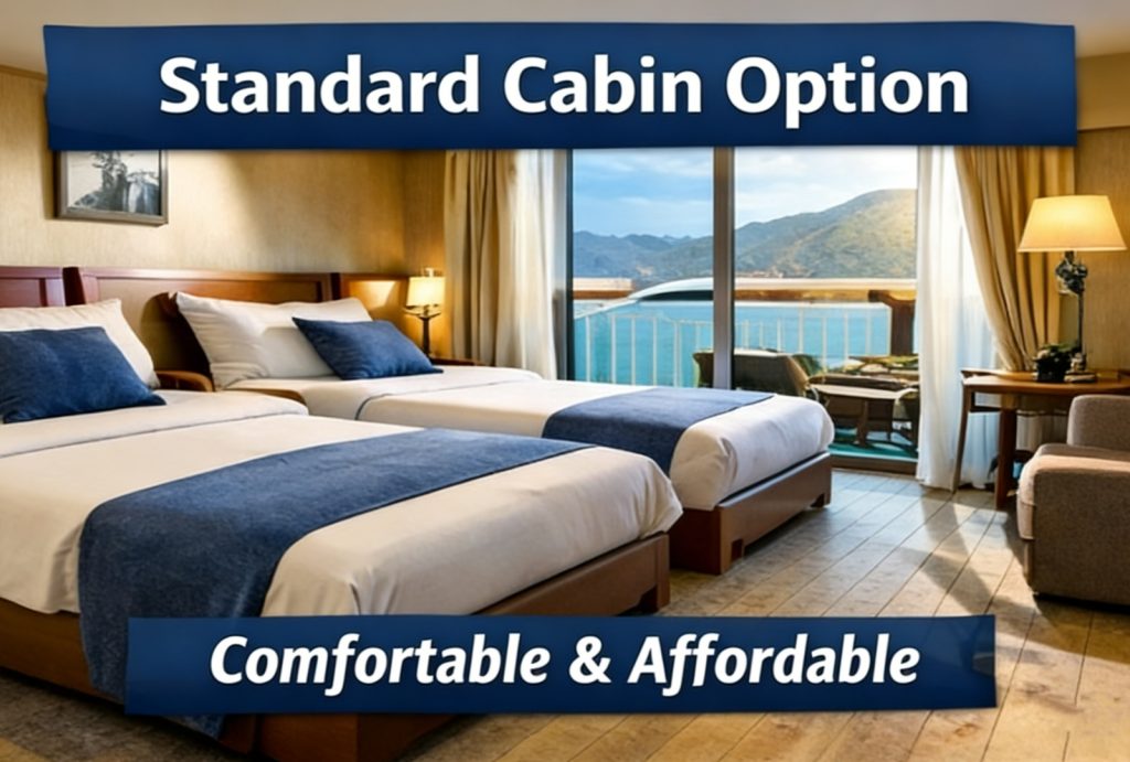 Standarad cabin on yangtze river cruise