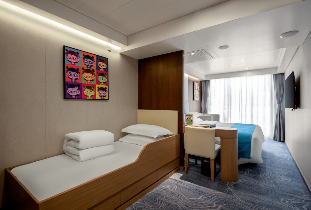 Family cabin on the cruise ship