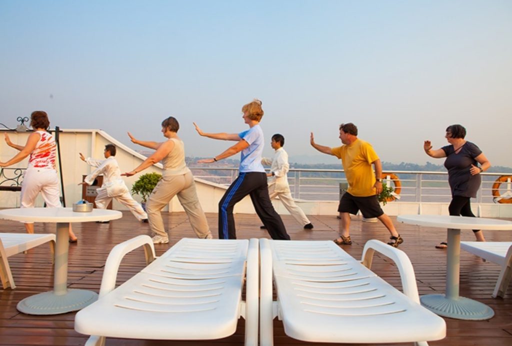 Morning Tai Chi on Deck