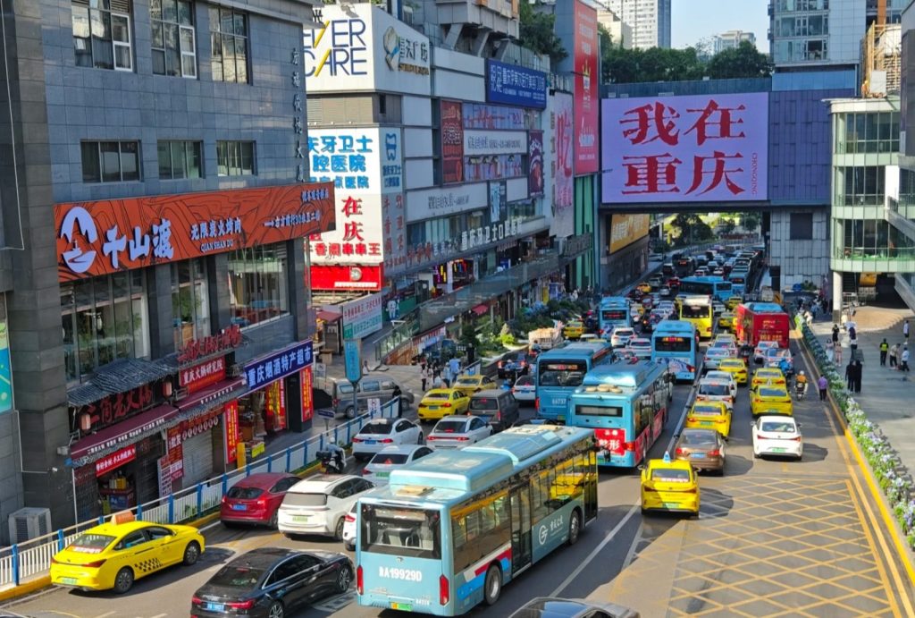 A popular photo spot at Guanyinqiao