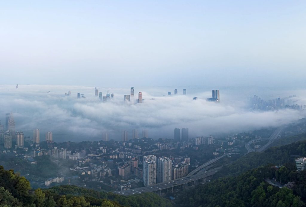 Morning mist of Chongqing